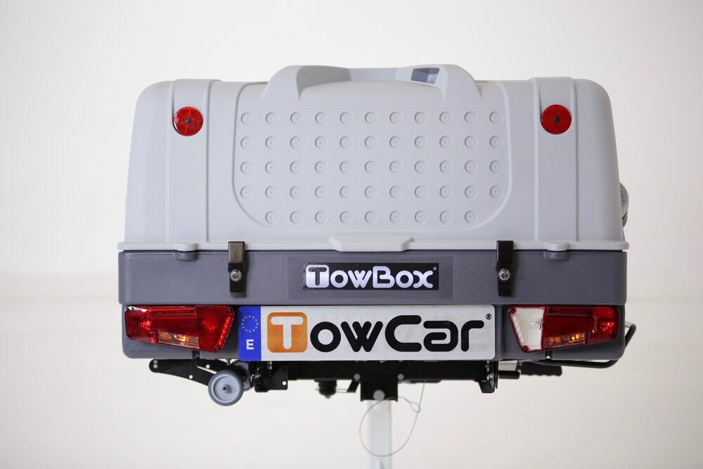 TowBox bagagebox voor op de trekhaak V1 grijs - 280L