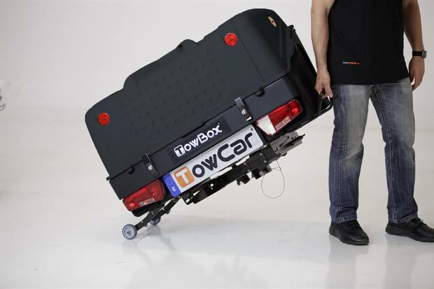 TowBox bagagebox voor op de trekhaak V1 zwart - 280L