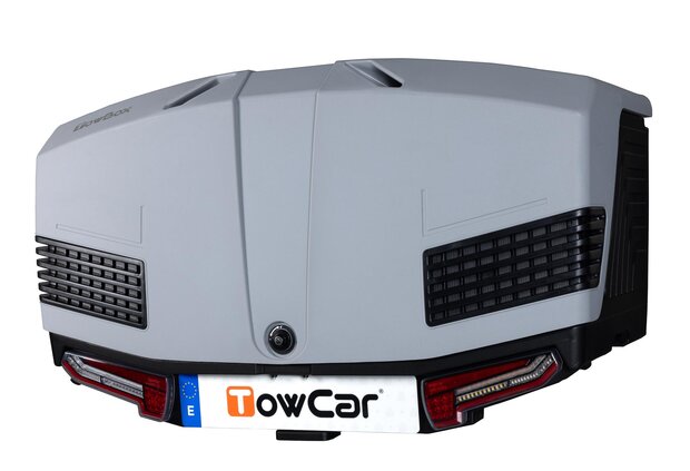 TowBox bagagebox voor op de trekhaak V3 Grijs - 400L