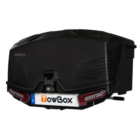 TowBox bagagebox voor op de trekhaak Alpha Urban Zwart - 330L