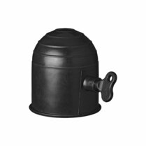 Trekhaakdop zwart met slot