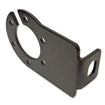 Stekkerdooshouder metaal gehoekt 11x7cm